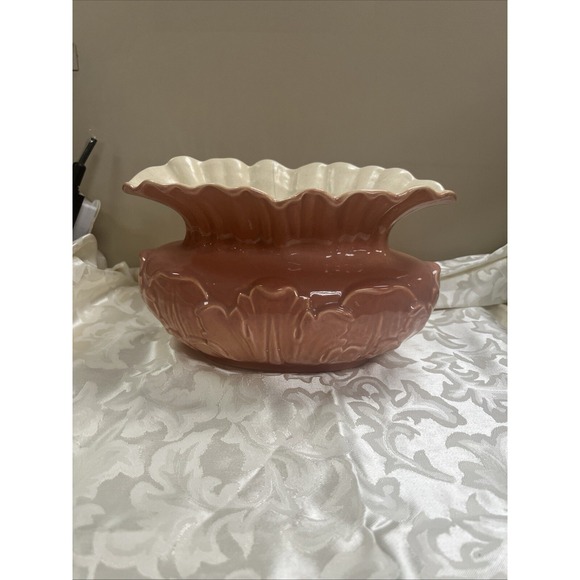 RUM RILL POTTERY PINK ROCHELLE LUSTER VASE‎ # 436 (1587) - Picture 2 of 4